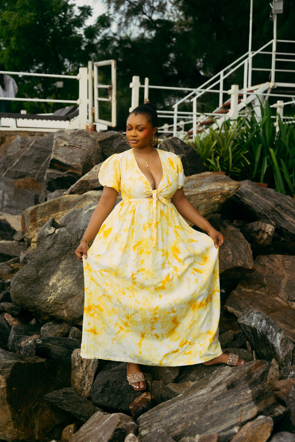 Adire Day Dress