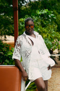 Beach Shorts Set - White