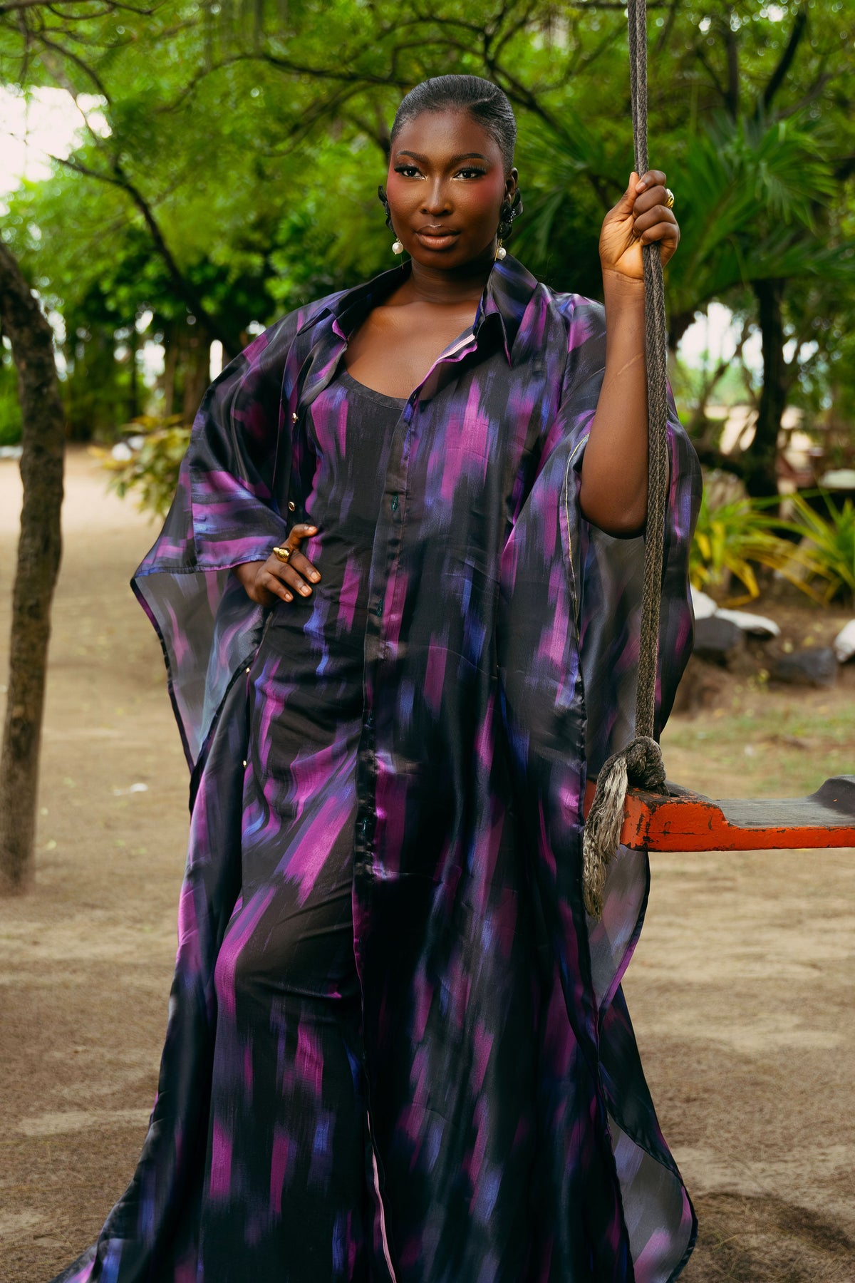 Dolly Kimono & Mesh Dress Set